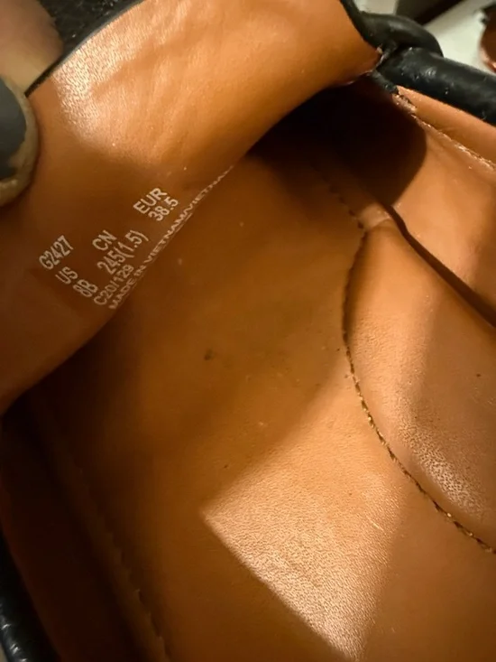 COACH Crosby Driver Pebble Leather Loafers 8B - Picture 11 of 12